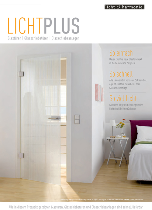 Glass and sliding doors - Licht plus